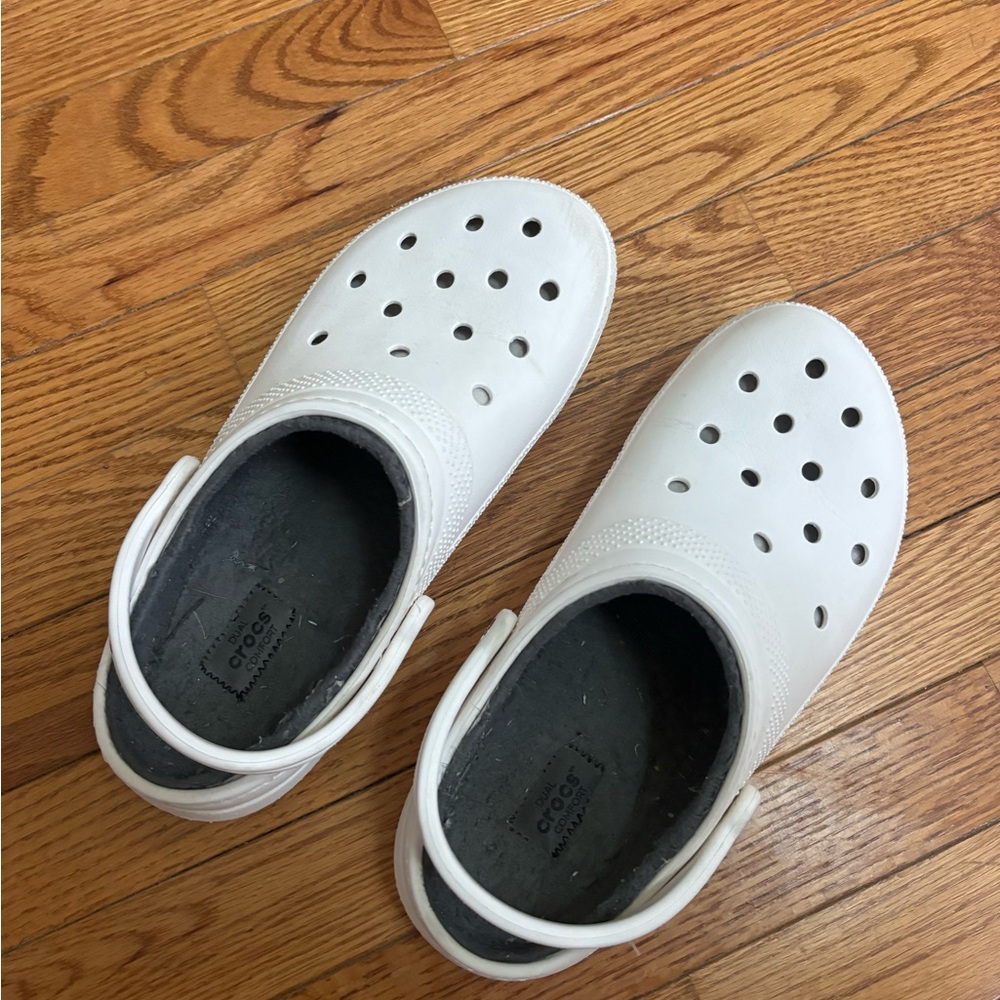 CROCS White Sandals Comfortable Slip-On Design unisex
